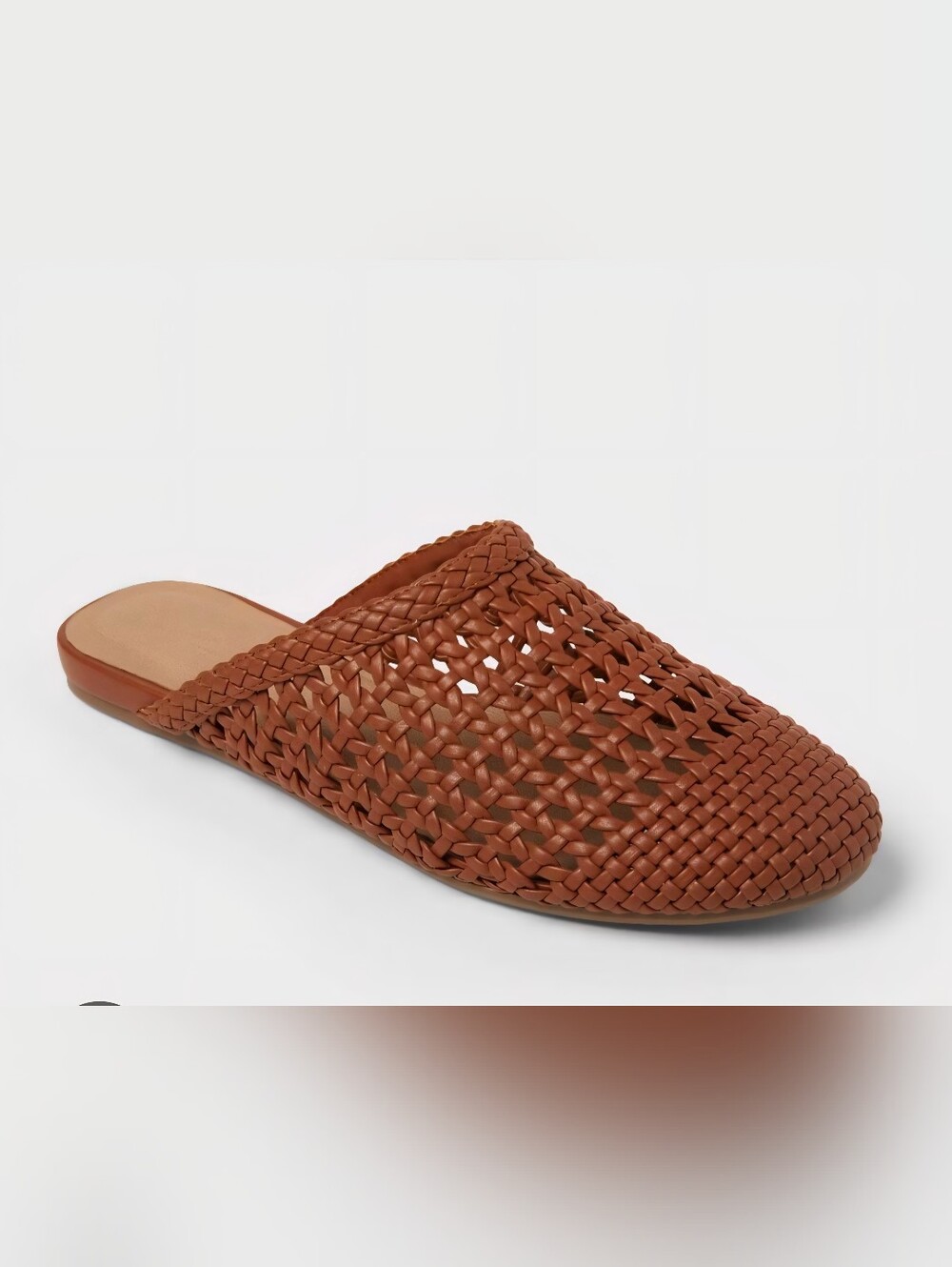 Universal Thread Rosaline Woven Memory Foam Slip-On Mule - Brown